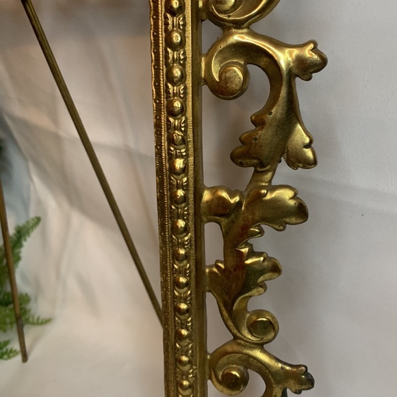 Vintage Rococo style scrolled decorative solid brass  frame - Picture 7 of 15